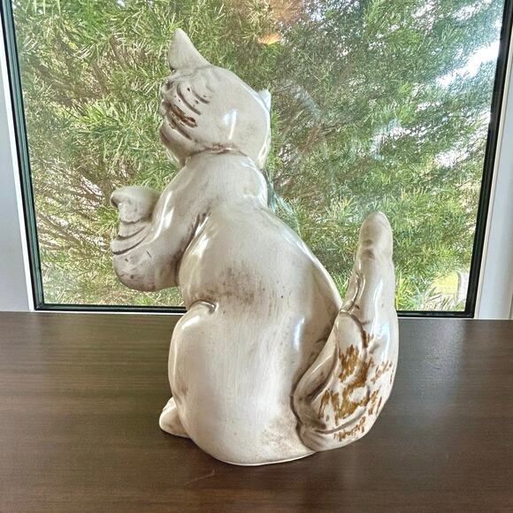 Vintage Freeman McFarlin Cat Figurine – 9” Ceramic Kitten Sculpture, El Monte CA - Picture 7 of 14